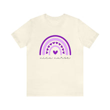 Load image into Gallery viewer, NICU Nurse Purple Rainbow T-Shirt